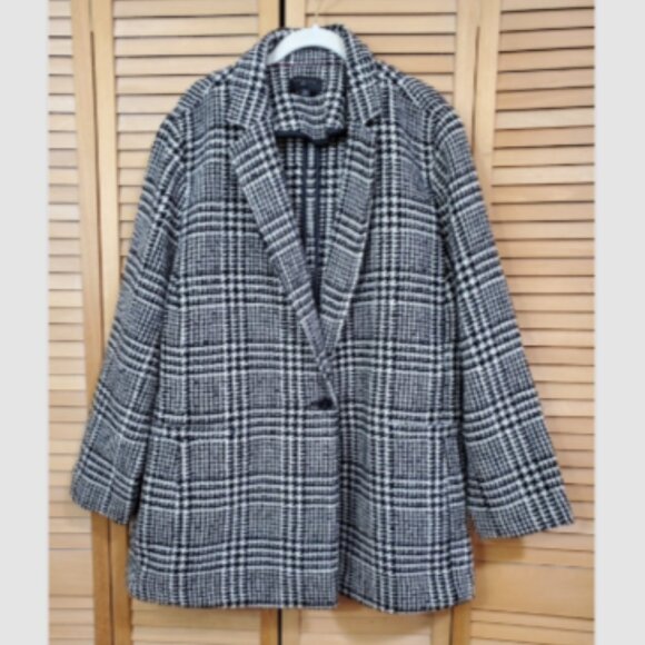 Talbots Plus Size Long Boiled Wool Jacket Size 20W - Picture 4 of 6